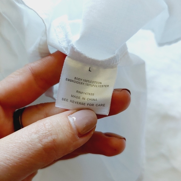 Romeo & Juliet Couture Green Tropical Floral Embroidered Puff Crop Top P6470 - Picture 9 of 10